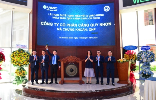 40,4 triệu cổ phiếu QNP của Công ty CP Cảng Quy Nhơn được niêm yết và chính thức giao dịch tại Sở GDCK TP. HCM
