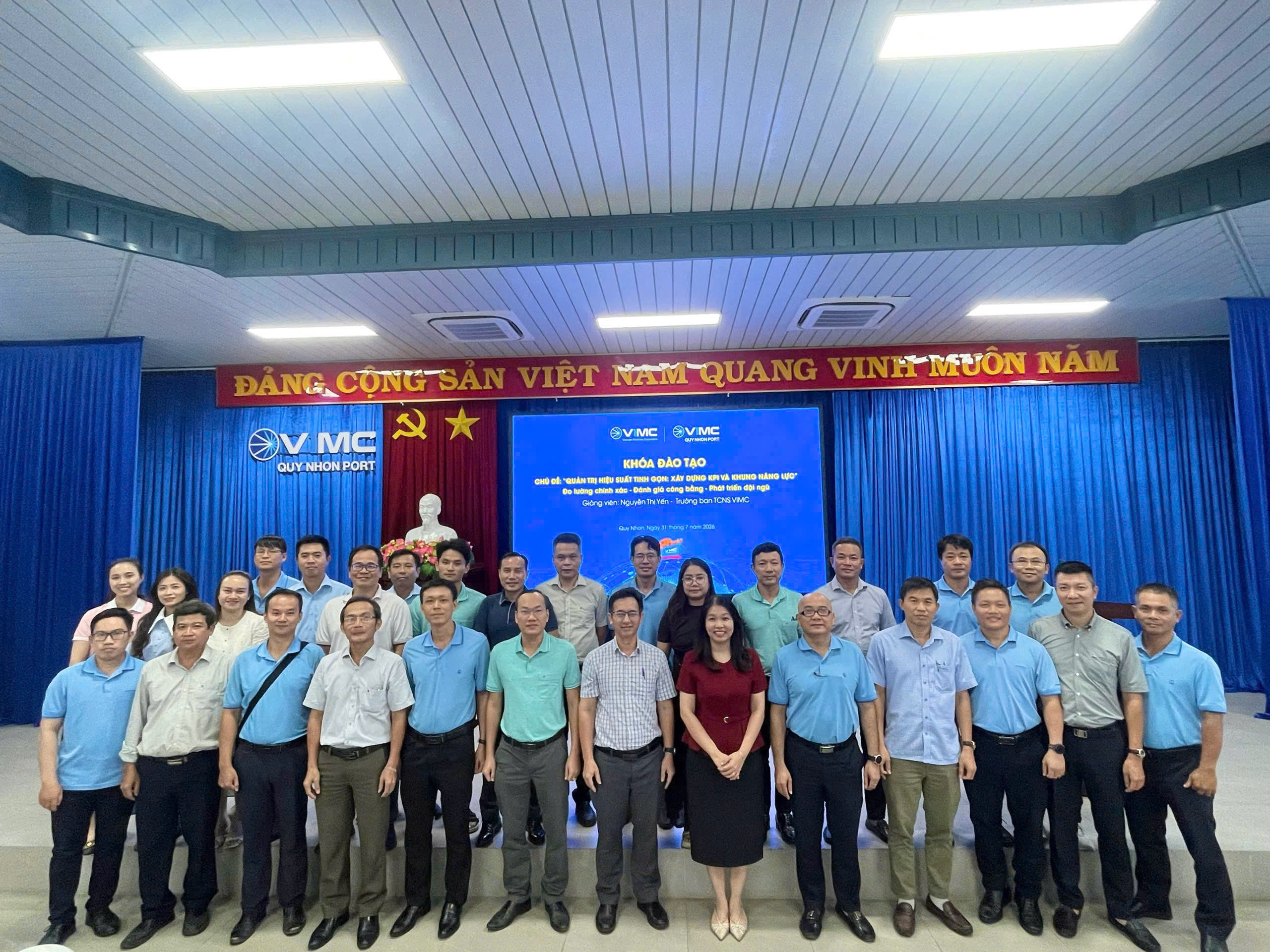 CẢNG QUY NHƠN ĐÀO TẠO VỀ XÂY DỰNG KPI VÀ KHUNG NĂNG LỰC