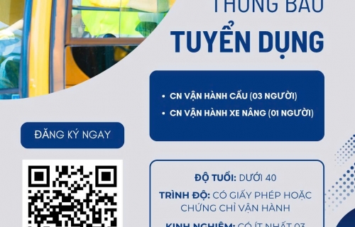 THÔNG BÁO TUYỂN DỤNG LAO ĐỘNG THÁNG 8/2026