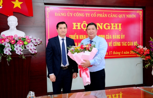 CẢNG QUY NHƠN CÔNG BỐ QUYẾT ĐỊNH KIỆN TOÀN NHÂN SỰ BÍ THƯ ĐẢNG ỦY NHIỆM KỲ 2025–2030 