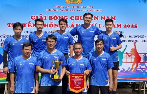 Cảng Quy Nhơn xuất sắc giành Giải Nhất Giải bóng chuyền nam truyền thống lực lượng Cảnh sát PCCC và CNCH lần thứ I – 2025