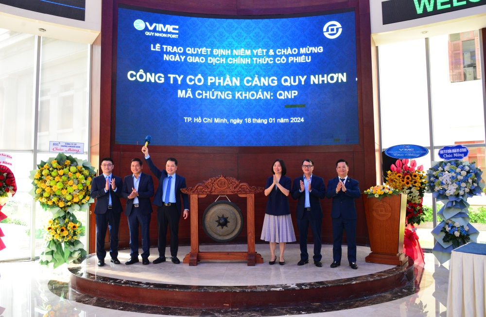 40,4 triệu cổ phiếu QNP của Công ty CP Cảng Quy Nhơn được niêm yết và chính thức giao dịch tại Sở GDCK TP. HCM