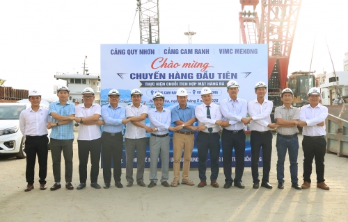 CHÀO MỪNG CHUYẾN HÀNG ĐẦU TIÊN THỰC HIỆN CHUỖI LOGISTICS TÍCH HỢP CHO MẶT HÀNG ĐÁ TỪ CẢNG CAM RANH ĐẾN CẢNG HẬU GIANG THÔNG QUA DỊCH VỤ CỦA CÔNG TY TNHH MTV DỊCH VỤ LOGISTICS CẢNG QUY NHƠN